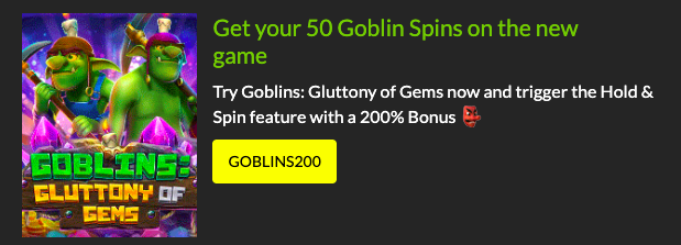 50 free spins - Goblin slots